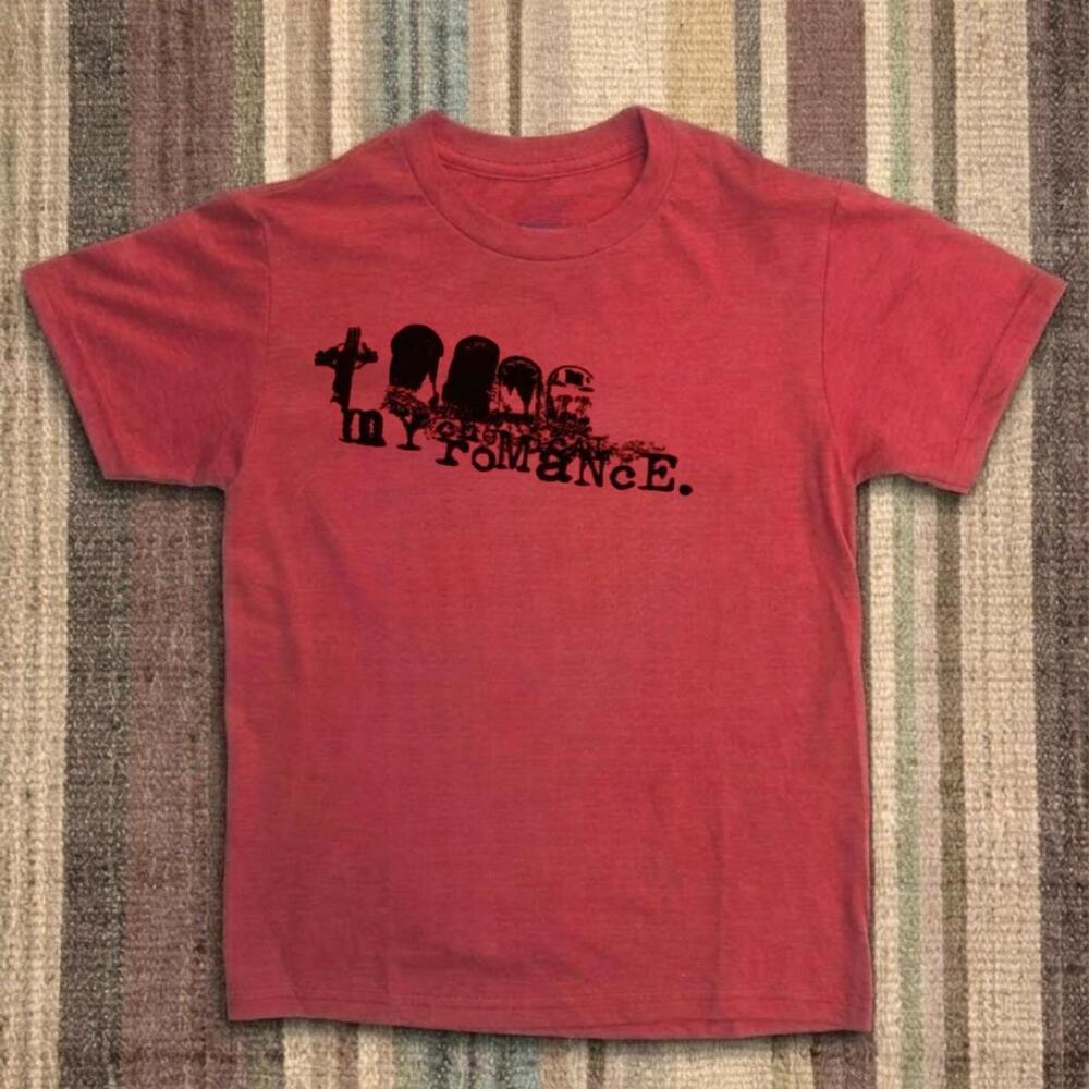 My Chemical Romance MCR Graveyard Graphic Emo Red T-Shirt